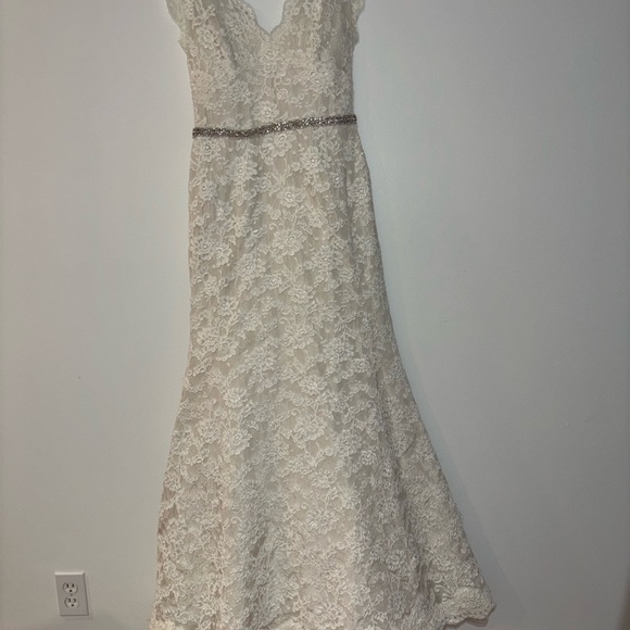 Liancarlo Wedding Dress 10 Ivory White Flowers - Picture 2 of 10